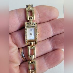 ESQ SWISS Gold Tone Watch w/ Crystals